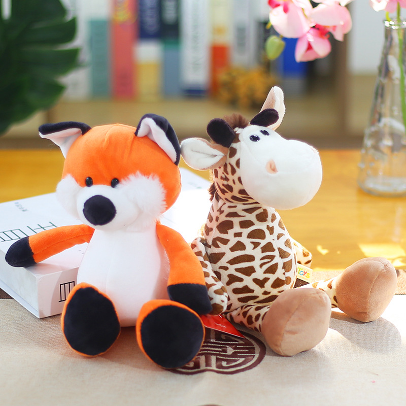 Picture of Forest Animal Doll Plush Toy Elephant Monkey Tiger Lion Giraffe Doll Children's Gifts Wholesale