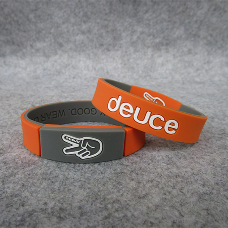 Picture of Basketball sports tide Deuce brand scissor commemorative star silicone bracelet Sports wristband Owen