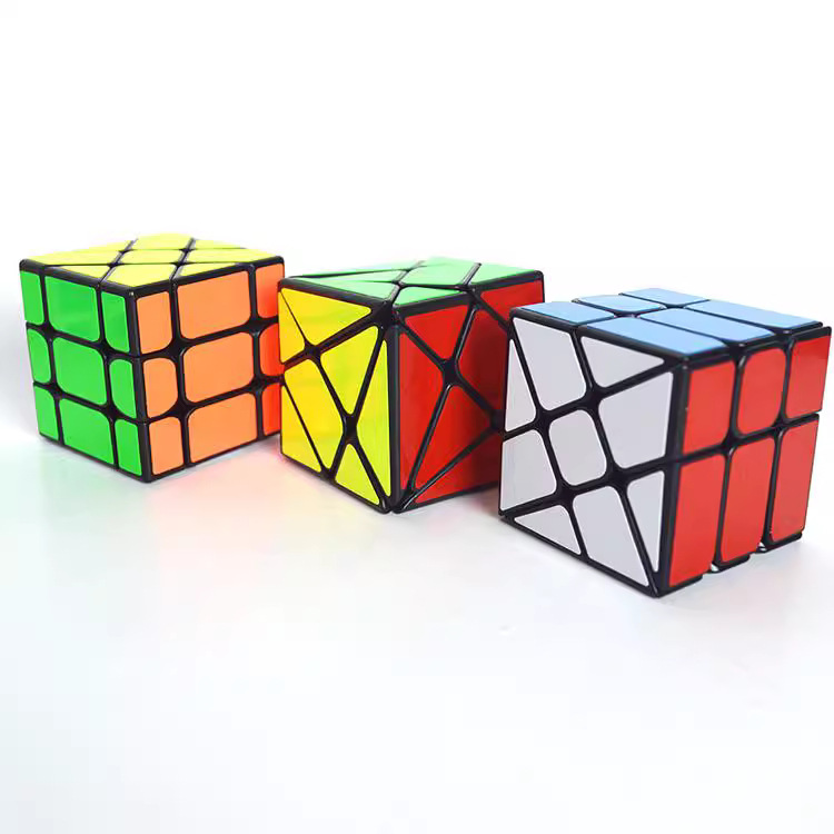 Picture of Yongjun Three Musketeers Rubik's Cube Combination Black Wind and Fire Shift Edge Changing King Kong Yongjun Windmill Shaped Rubik's Cube