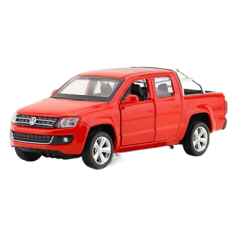 Caipo 1:46 alloy car model Volkswagen Amarok pickup truck children's toy model back to open the door 67036