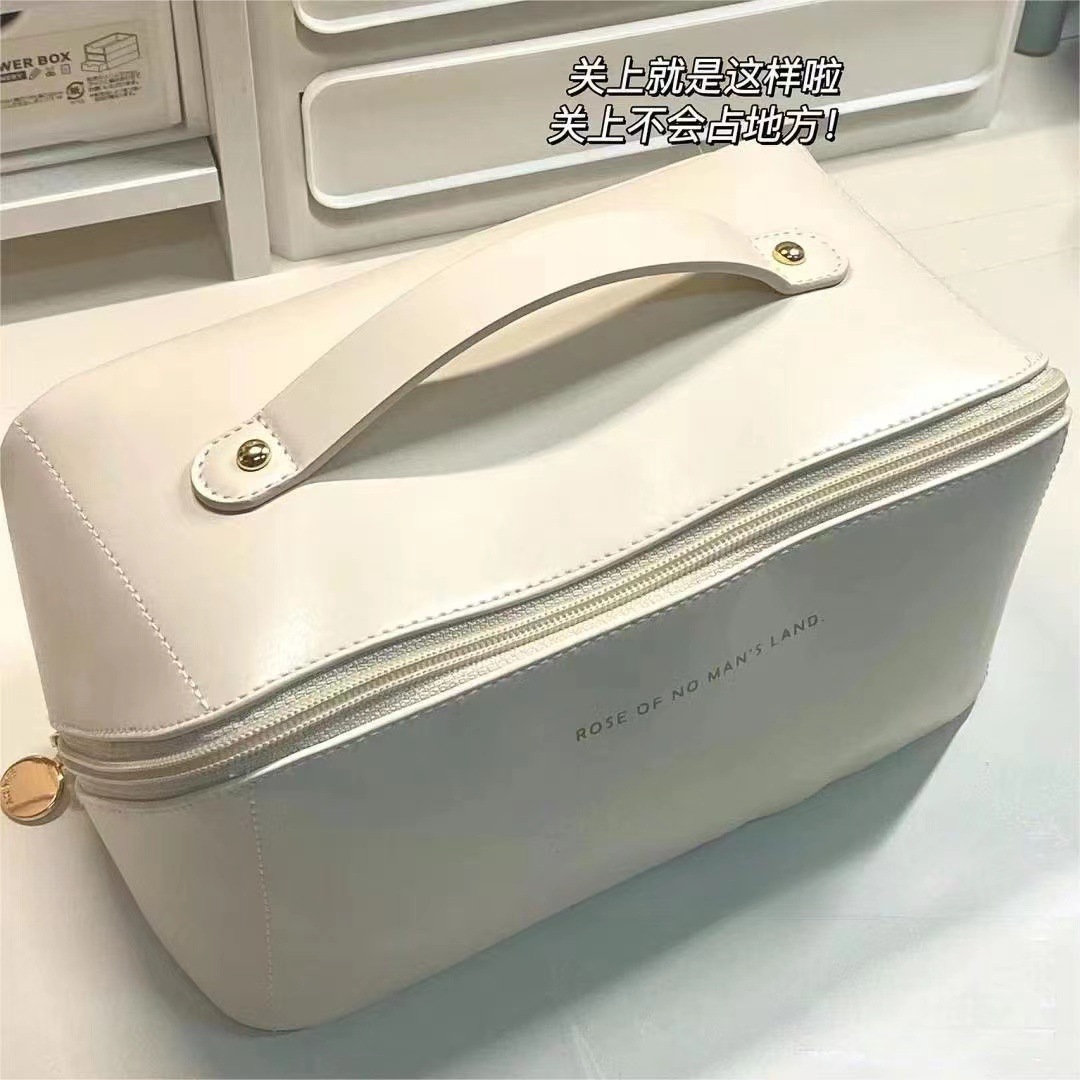 Picture of Portable Pillow Cosmetic Bag ins Advanced Sense Internet Popular pu Cosmetic Bag Travel Storage Bag Large Capacity Women's Wash Bag