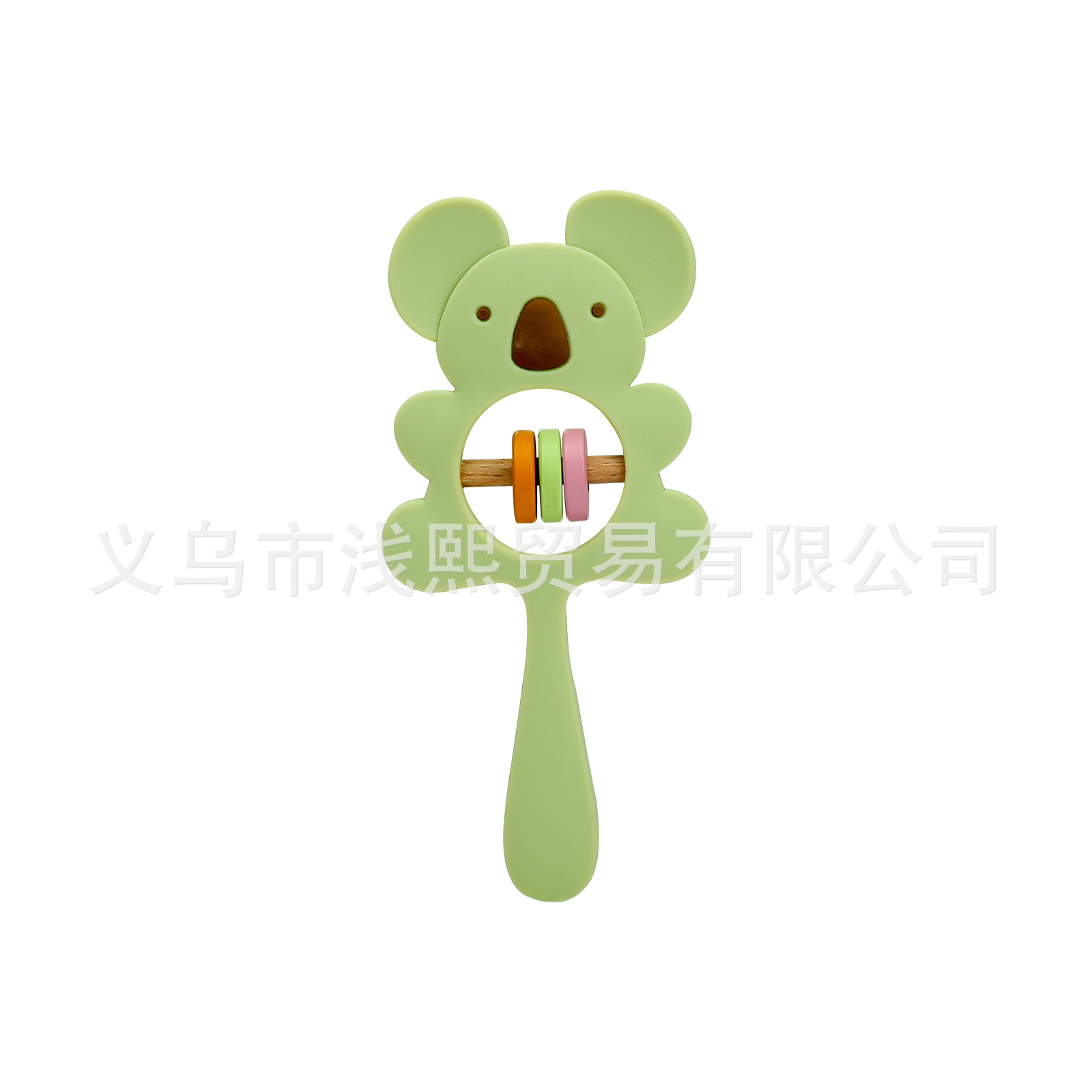 Picture of Silicone Koala Animal Baby Hand Catch Rattle Can Gnaw Gum Baby Soothing Puzzle Bell Elephant Hand Cattle