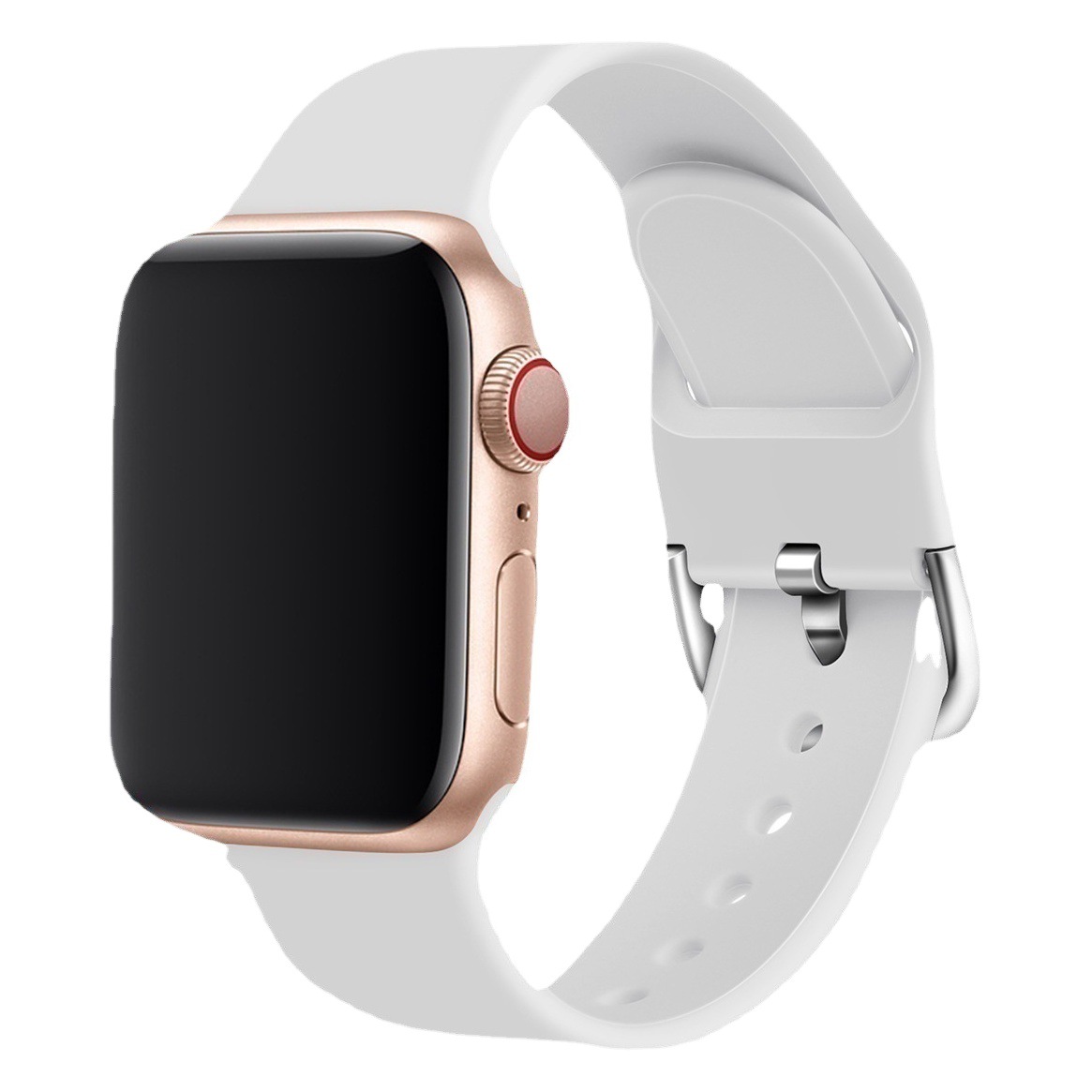 Suitable for apple watch band 8 generation Ultra/SE silicone apple watch monochrome in stock wholesale iwatch strap