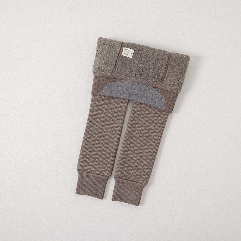 Picture of 1561 children's leggings wholesale 23 autumn and winter fleece-lined thick leggings warm Class A Girls' High Waist cropped pants