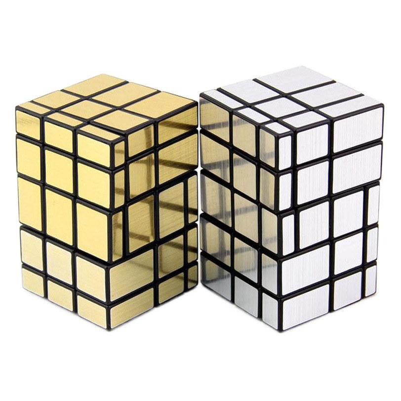 Two Siamesed Mirror Rubik's Cube Handmade DIY Alien Bundled Restricted Rotating Mirror 2 Siamesed Fun Intelligence Rubik's Cube