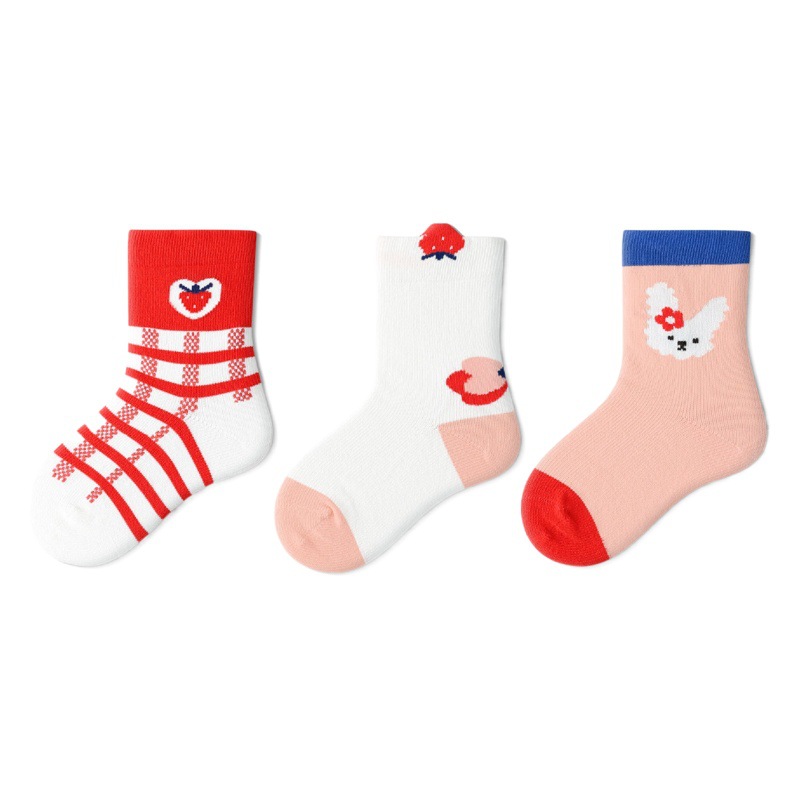 Mu Mo Mo Mo Baby Socks 2023 Autumn New Class a Girls Socks Spring and Autumn Cotton Boneless Baby Socks