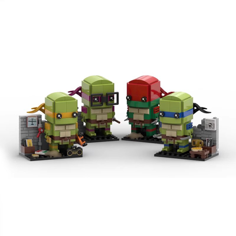 Picture of Compatible with Lego MOC-151457 building blocks suit Ninja Turtle square head combination puzzle boy birthday gift