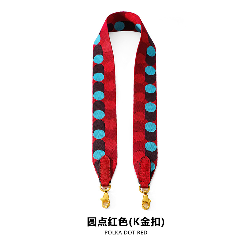 Picture of Ma Huangshi MHS-F-28 Ribbon F Dot Decoration Women's Bag Wide Shoulder Belt Canvas Ribbon Single Back Women's Bag Accessories