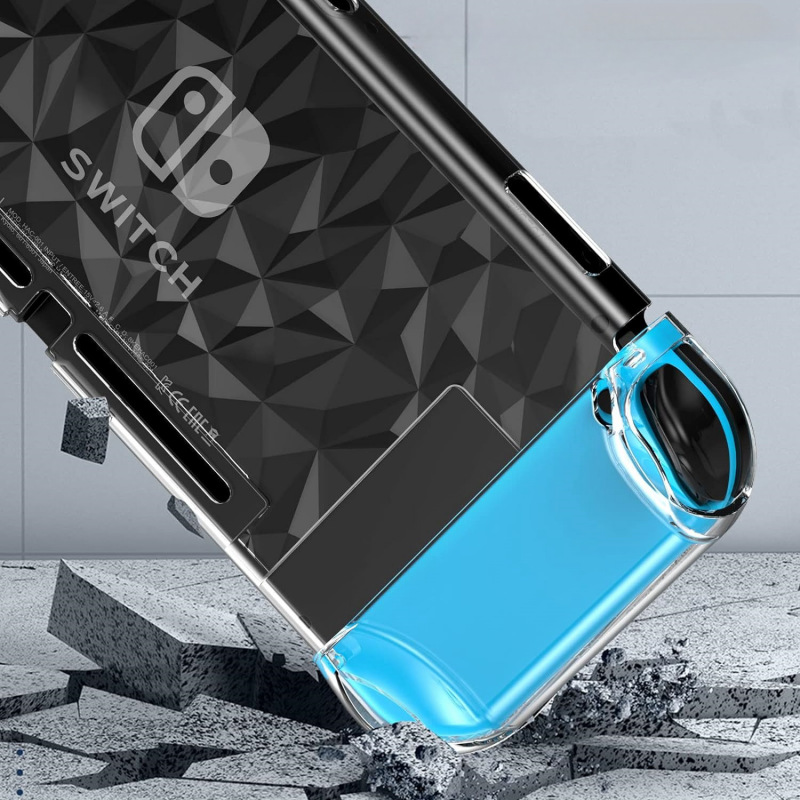 Picture of Suitable for Nintendo Switch Crystal Case Protective Case ns Game Machine Transparent PC Hard Case Protective Stone Pattern
