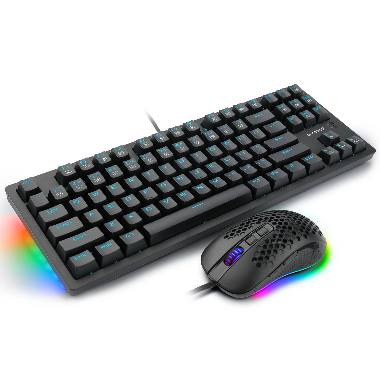 Picture of Element Z737 mechanical keyboard 87 key wired gaming keyboard hot plug axis game key