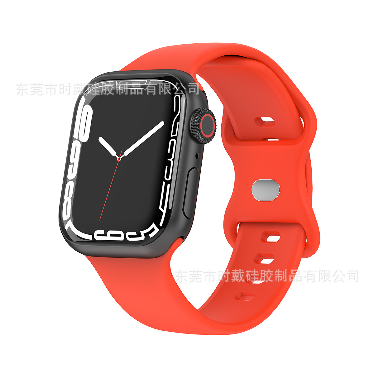 Picture of strap Watch 8 generation/Ultra/SE solid color silicone buckle iwatch strap