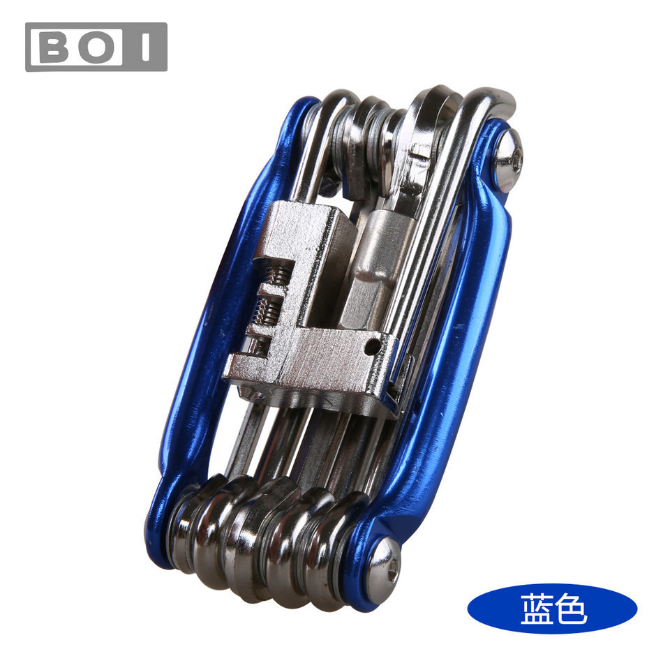 Picture of Outdoor riding 11 in 1 combination mountain bike repair tool T25 disc brake wrench chain tool set equipment