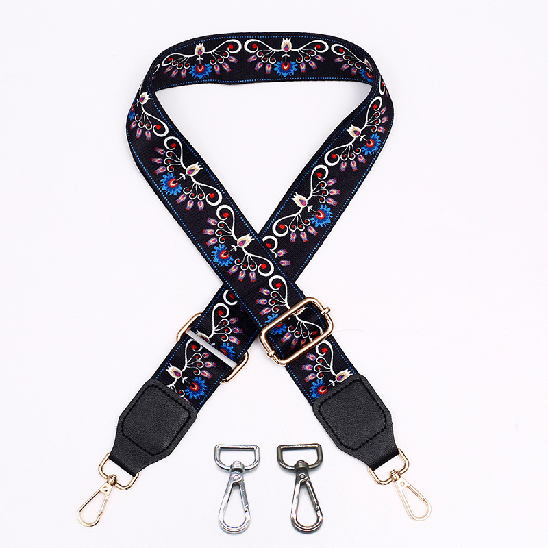 Picture of Bag shoulder strap crossbody strap adjustable widened shoulder strap leather printed nylon bag strap