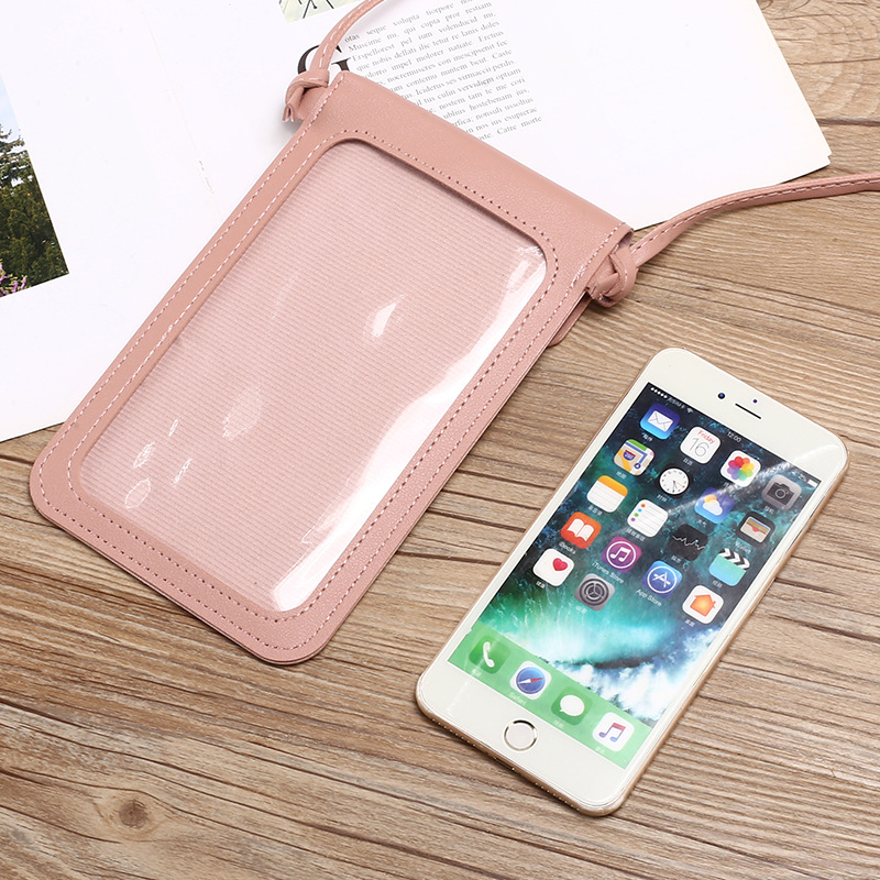 Picture of Put mobile phone bag women's slung neck mobile phone bag 2024 new summer vertical light walking touch screen small bag