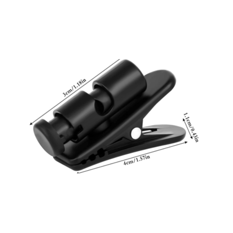 Picture of Rotatable earphone cord clip Anti-lost cord clip Collar clip Mobile phone earphone accessories Universal earplug cord fixing clip