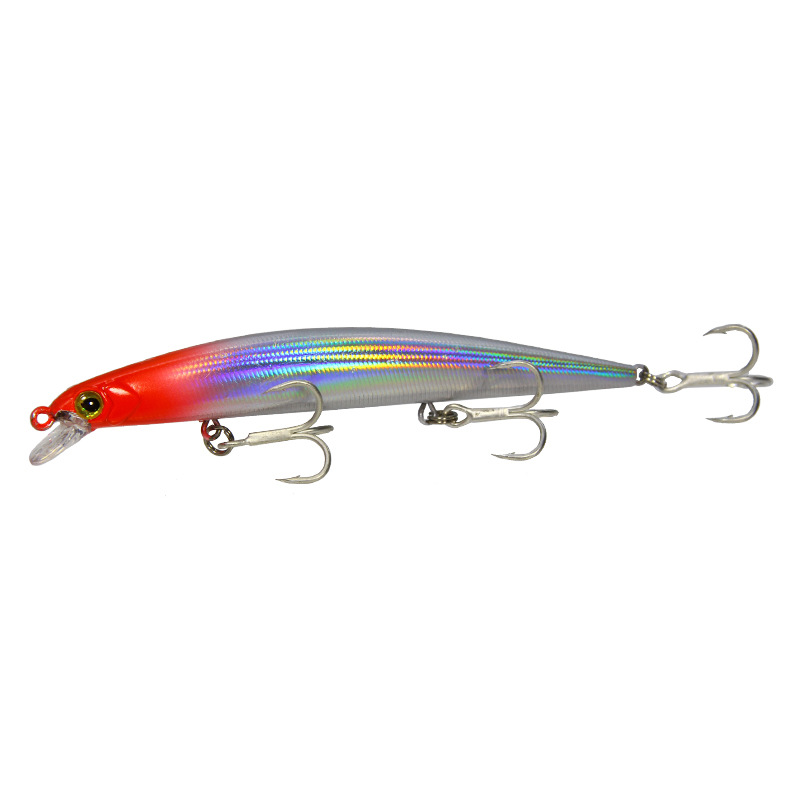Picture of Riot Fishing King Luya Bait 11.5cm/11g Far Throwing Mino with Ring Beads Aojin Blood Slot Hook Hard Bait False Bait