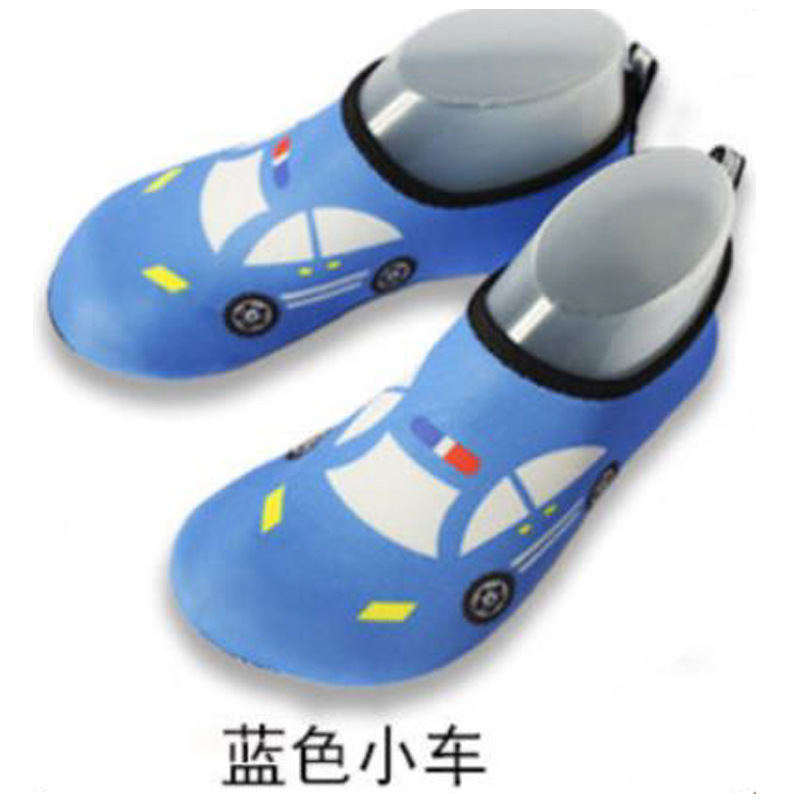 Picture of Cartoon Children's Beach Shoes Hard Sole Wading Shoes Diving Equipment Snorkeling Shoes and Socks Barefoot Swimming Shoes Diving Socks Quick-drying
