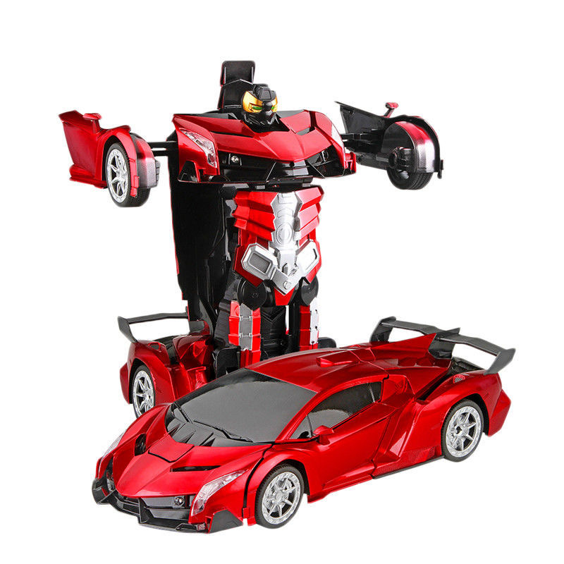 Picture of Gesture sensing one-key deformation remote control car charger electric car robot King Kong racing children's toy car generation