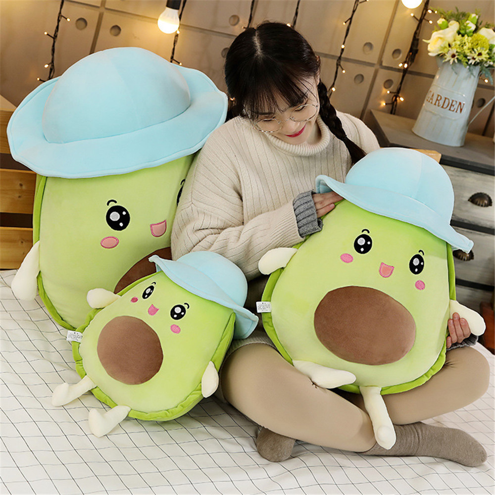 Picture of Down Cotton Hooded Avocado Doll Pillow Plush Toy Fruit Rag Doll