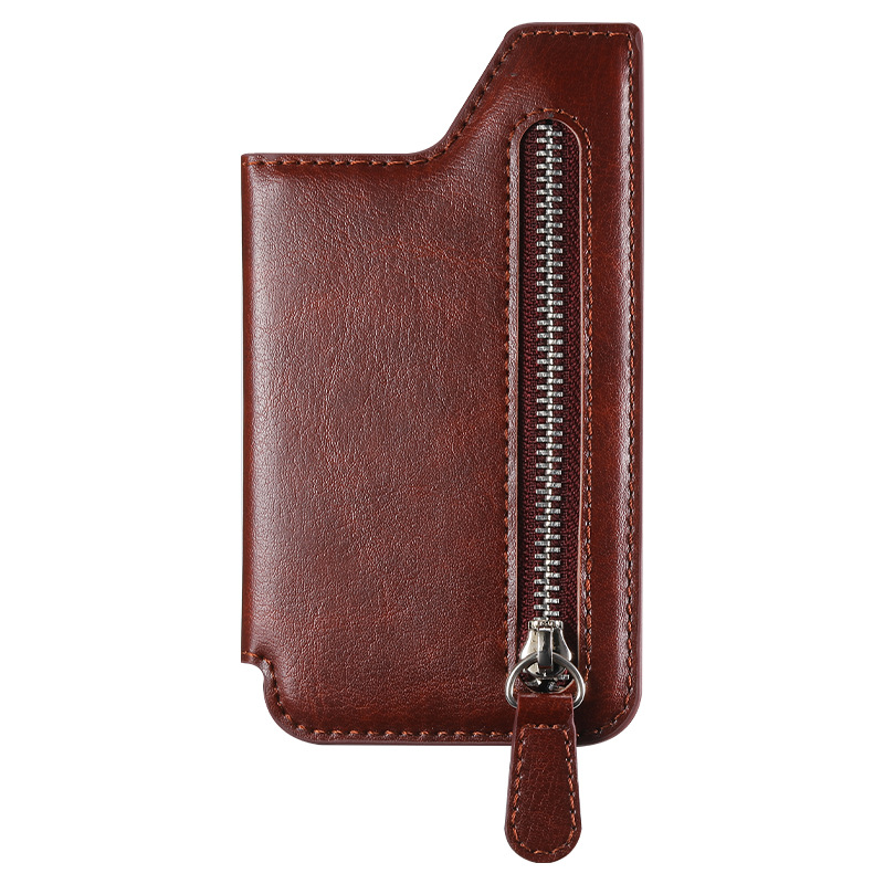 Picture of Back Sticker Mobile Phone Card Bag Multifunctional Creative Card Holder Card Holder Zipper Mobile Phone Case DIY Free Collocation