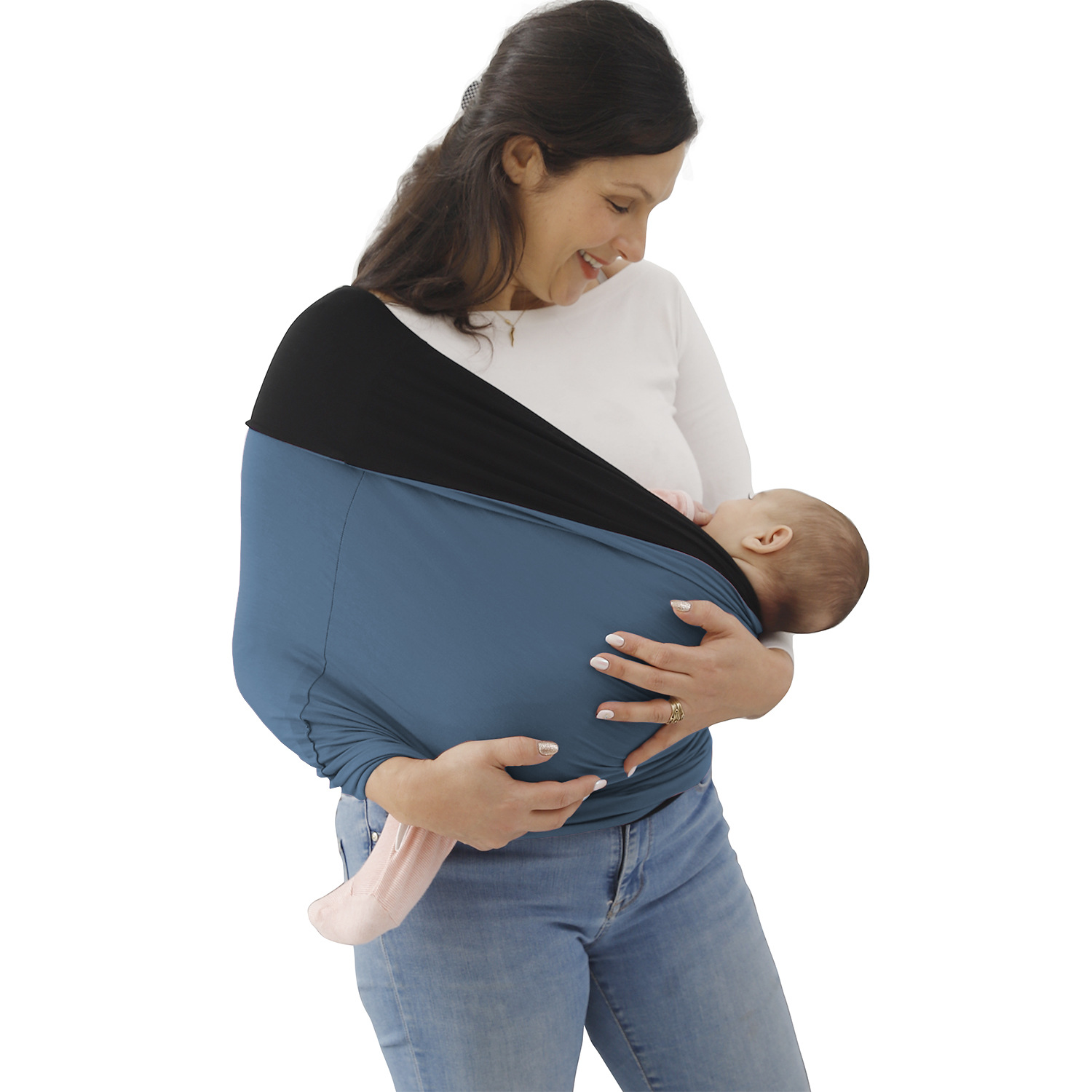 Picture of baby backpack soft high elastic fabric safety strap baby bonding comforter carrier