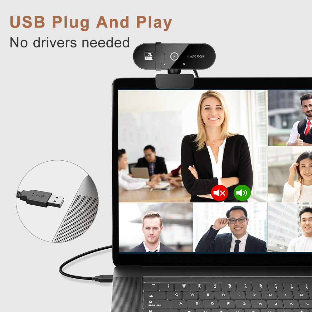 Picture of Cross-border Explosions Notebook Camera Online Class Video Live Auto Focus 4K Camera usb Camera 2K