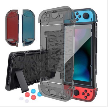 Picture of Suitable for Nintendo Switch Crystal Case Protective Case ns Game Machine Transparent PC Hard Case Protective Stone Pattern