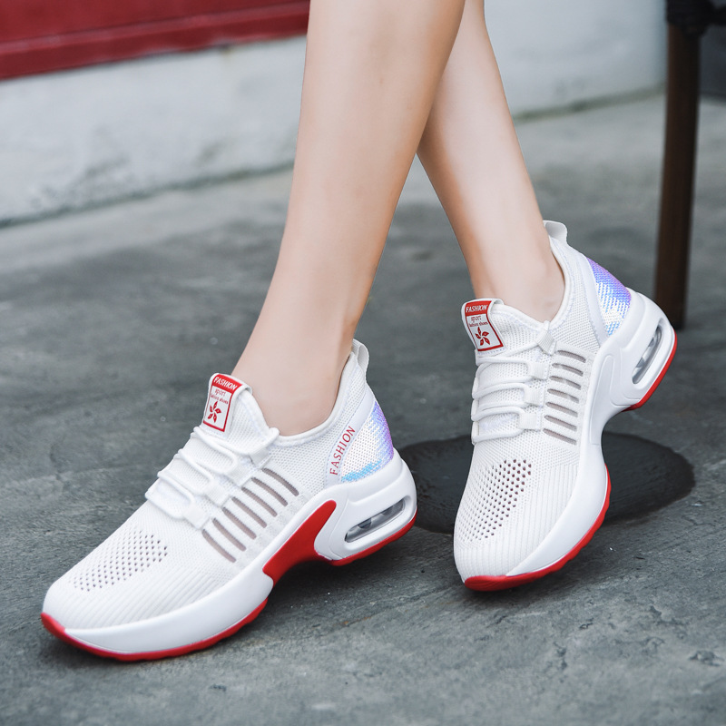 Picture of Dance Shoes Outer Wear Fashion Ghost Step Dance Shoes Women's Thick-soled sneaker Women's Flying Mesh New Style Square Dance Shoes