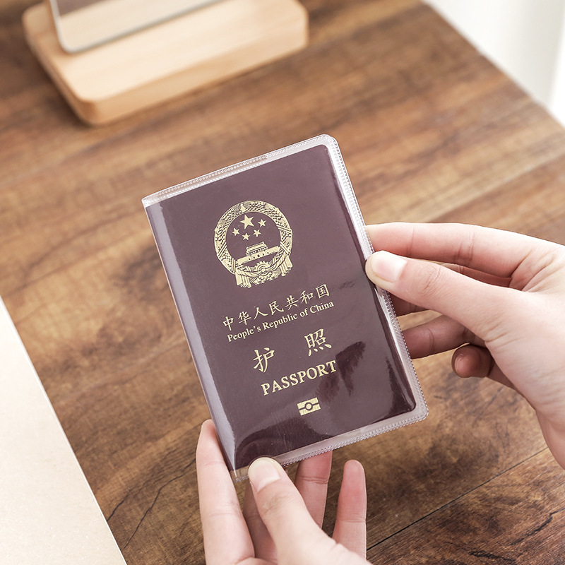Picture of Passport Cover Passport Protective Cover Transparent Thickened Certificate Protective Cover Travel Pass Protective Cover Passport Case