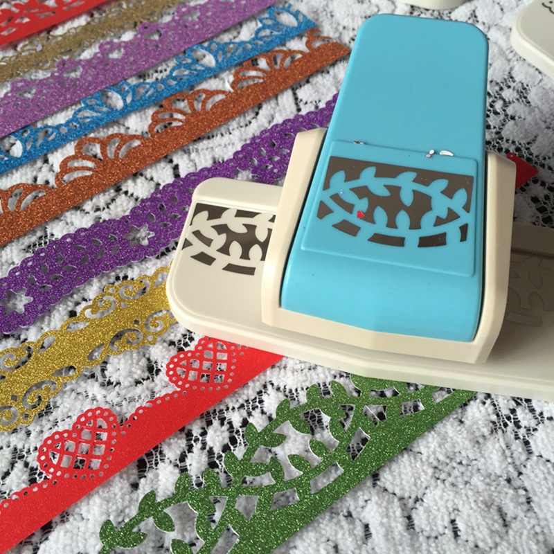 Picture of Embossing device kindergarten children DIY making tool printing machine edge pattern hollow edge beating device toy