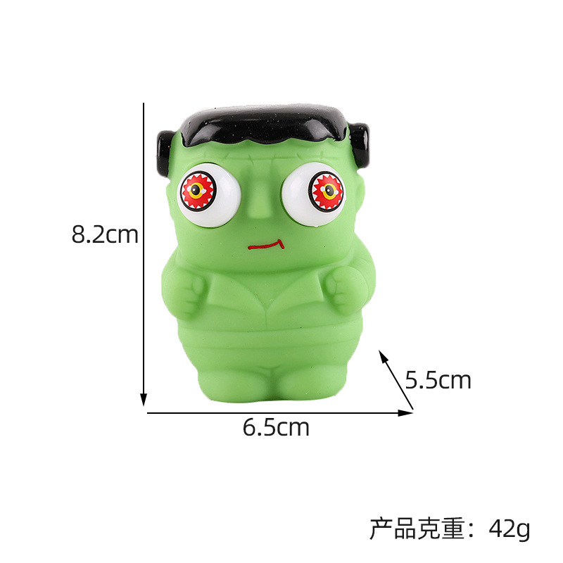 Picture of Cross-border cartoon factory direct decompression animal squeeze doll decompression pinch music stare eye vent toy