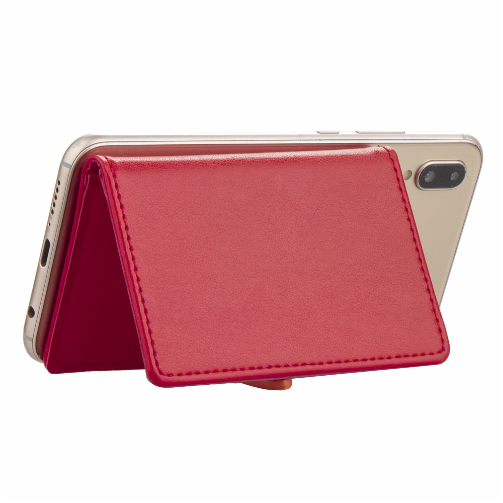 Picture of Mobile phone card bag back card holder creative bracket 3m glue paste bus card set Korean wallet gift customization
