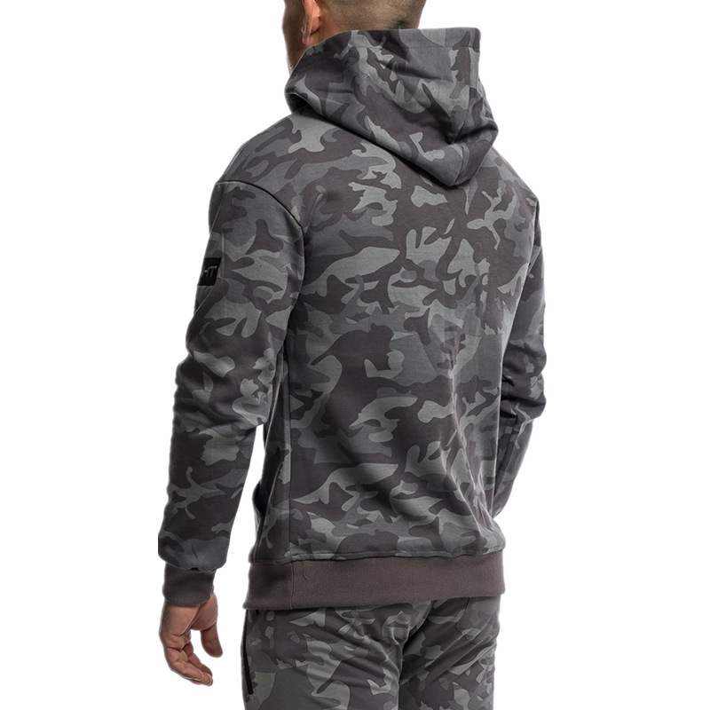 Picture of Muscle Men's New Camouflage Sports Sweatshirt Men's Autumn Sports Leisure Running Training Loose Hooded Jacket