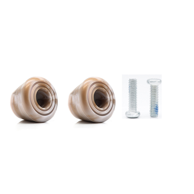Picture of Spot Double Mixed Color High Elastic Pu Brake Head Double Row Roller Skates Brake Glue Four-Wheel Roller Skates Stop Ice Point