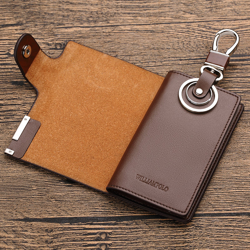 Picture of King Paul's new fashion men's key bag trend casual Joker cowhide key bag men's a generation of hair