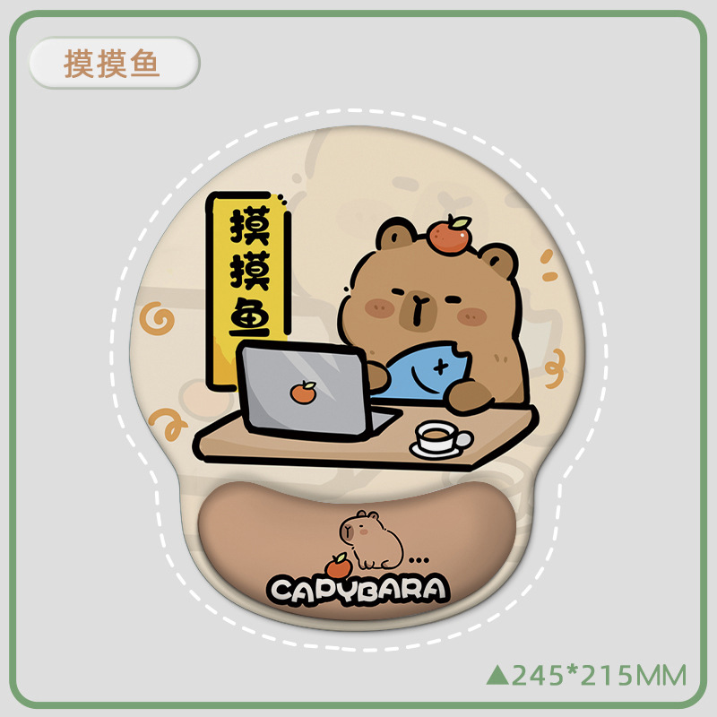 Picture of Creative Cartoon Wrist Mouse Pad Non-Slip Hand Rest Student Office Learning Wrist Pad Gaming Keyboard Mouse Pad