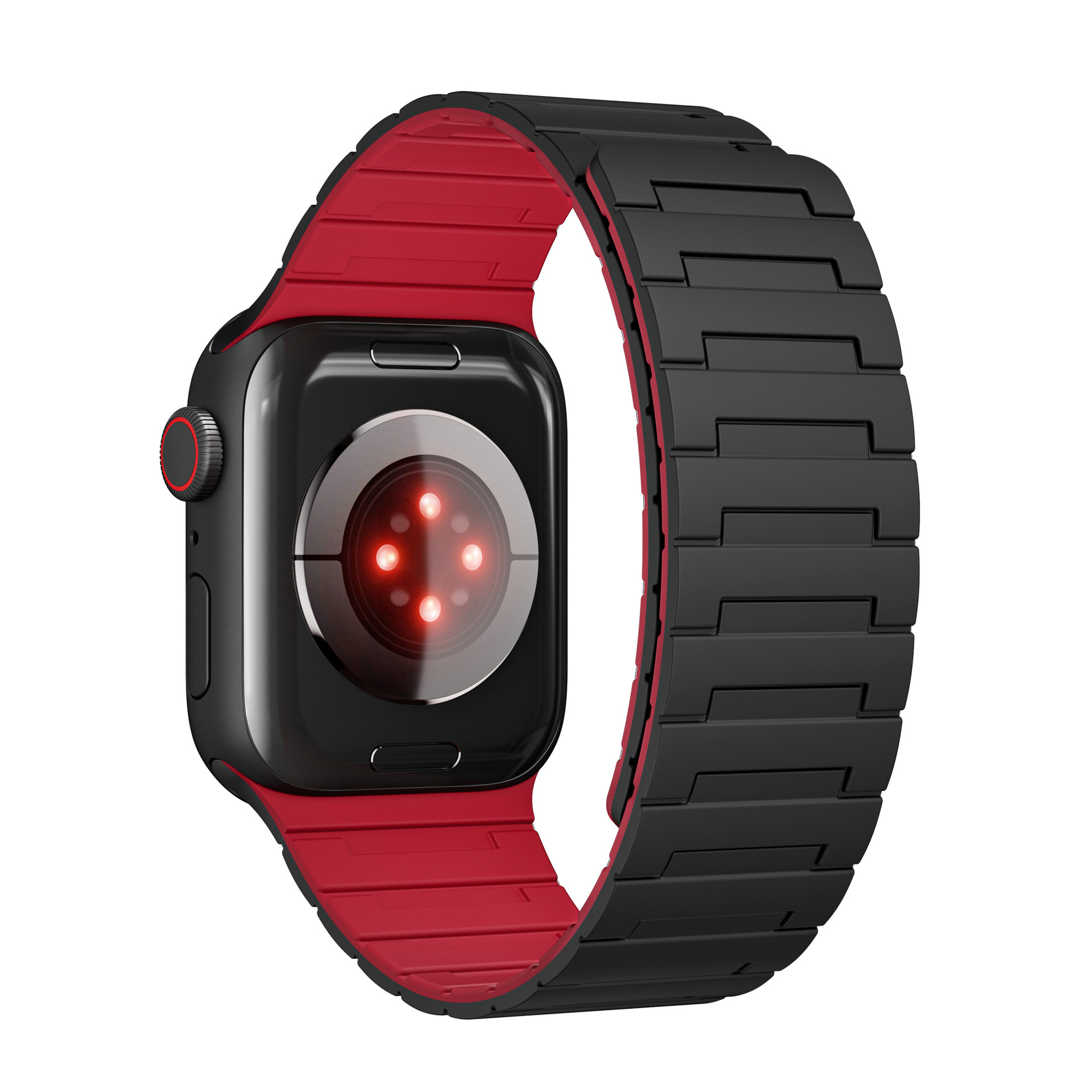 Picture of Suitable for Apple Watch Magnetic Silicone Strap Appleiwatchs1-10 Generation Magnetic Loop Strap Baigey