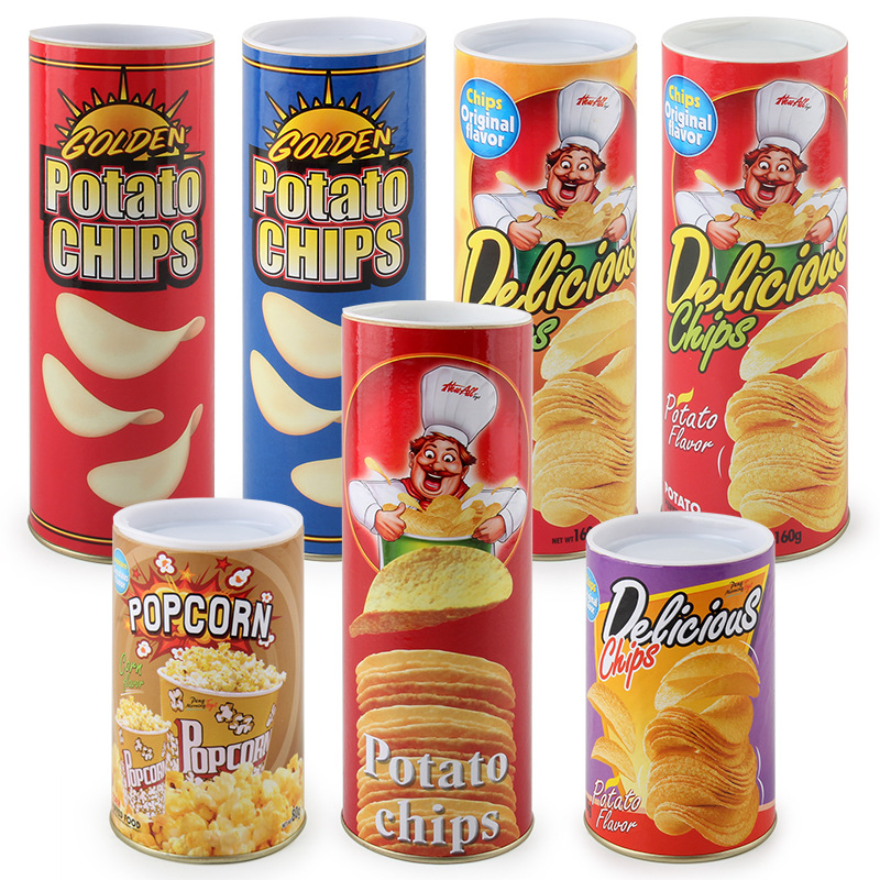 Potato chips bouncing snake whole person spoof startled potato chips snake toy creative gift funny toy simulation snake model