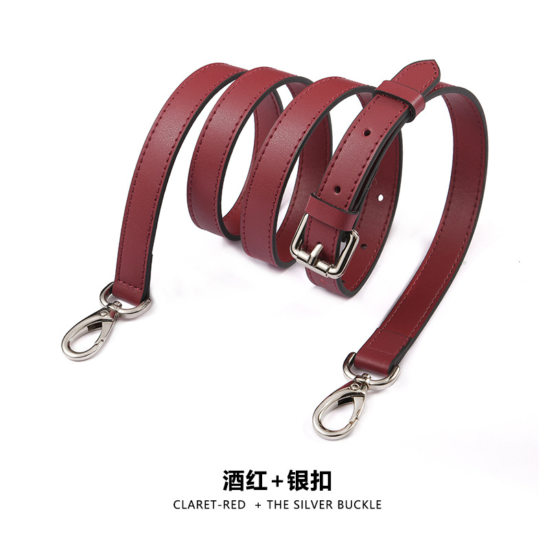 Picture of Ma Huangshi Mhs-A-1 Plain Leather Bag Strap Adjustable Spaghetti Strap Bag Replacement Strap Single Shoulder Crossbody for Women