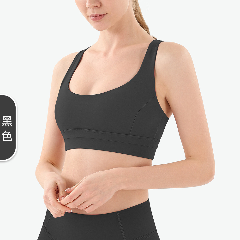 Picture of European and American Shockproof Outer Wear Beauty Back Yoga Sports Underwear High Strength Gather Quick-drying Fitness Bra Sports Vest for Women