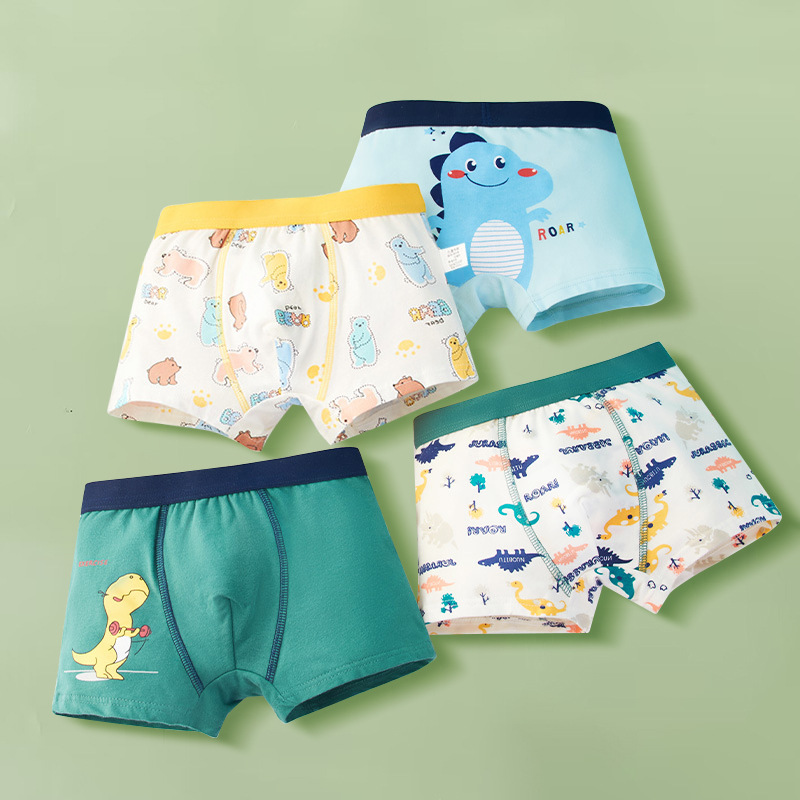 Picture of Children's Underwear Boys' Pure Cotton Boxer Shorts Boys' Baby Children's Underwear Underwear