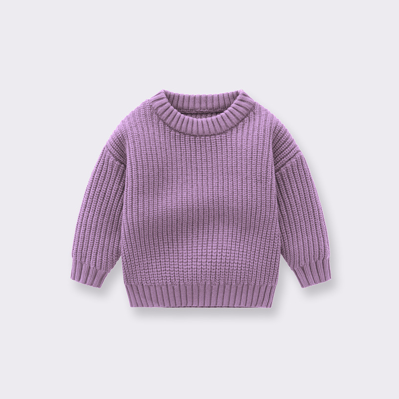 Picture of Baby Knitwear Loose Round Neck Girls and Boys Pullover 2024 Autumn and Winter Baby Knitwear Knitwear Children's Clothing