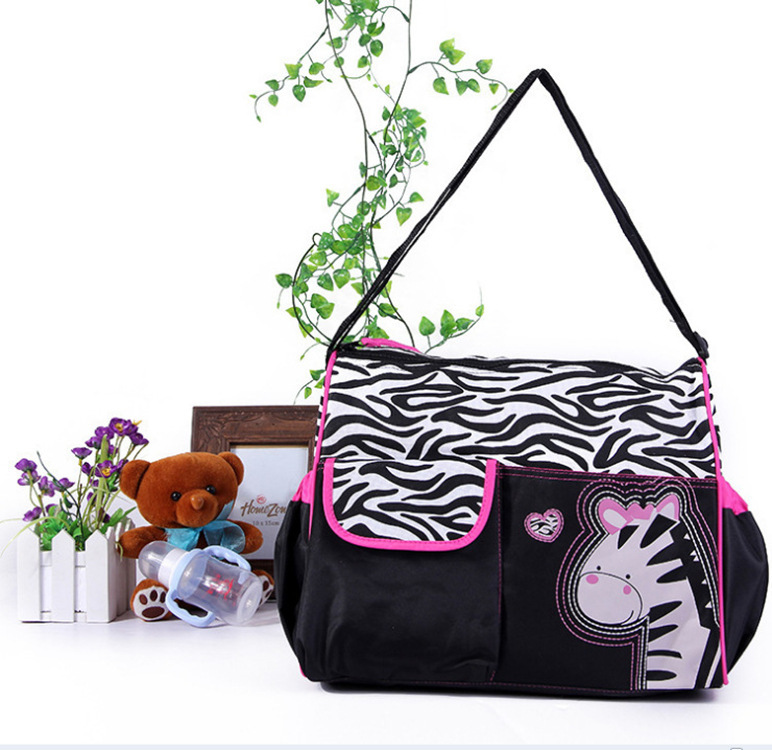 Picture of Factory Wholesale Fashion Cartoon Giraffe Mommy Bag Large Capacity Multifunctional Crossbody Shoulder Mommy Bag Wholesale