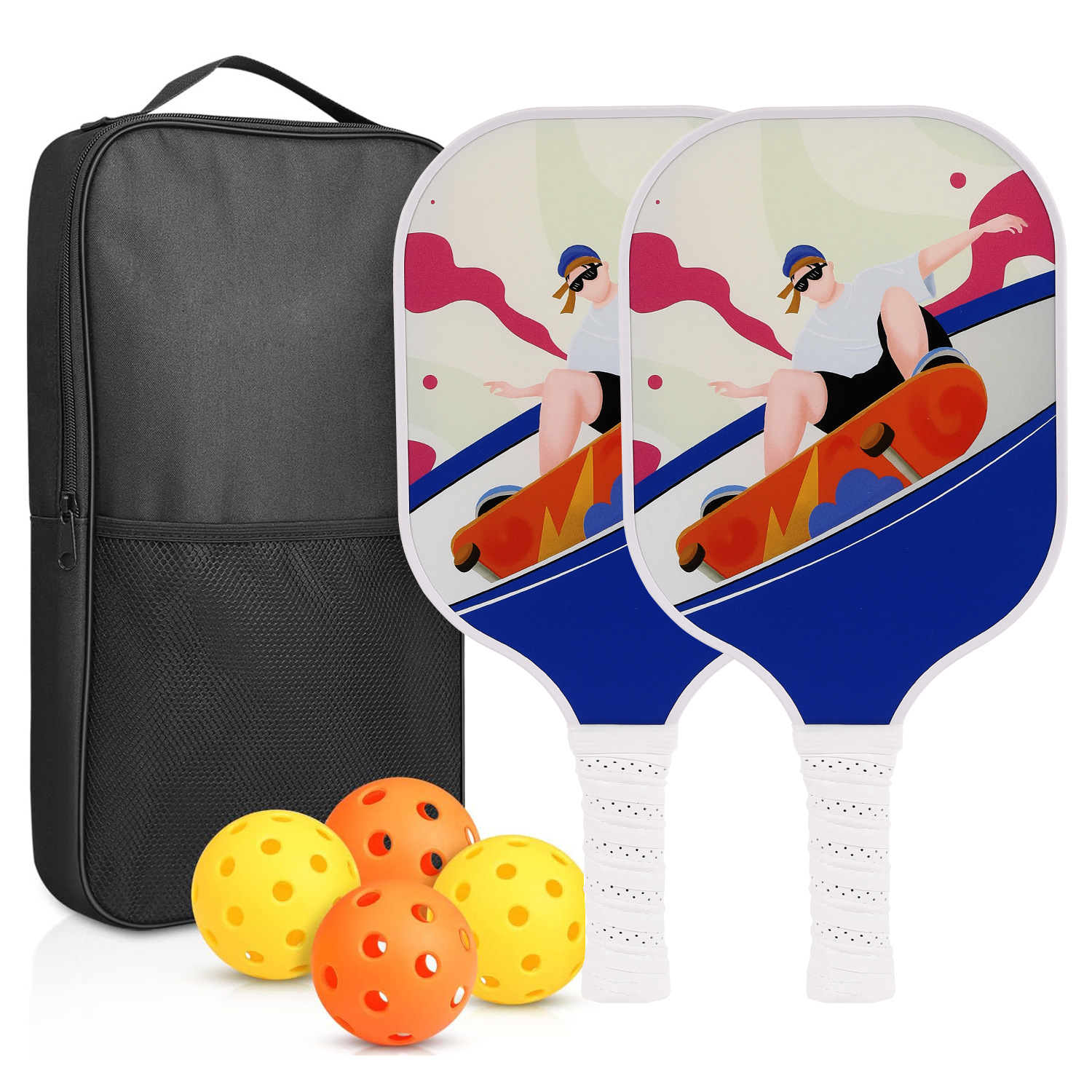 Picture of Carbon Fiber Pickleball Racket Honeycomb Board Outdoor Sports Carbon Pickleball Racket Cross-Border Pickleball Paddle