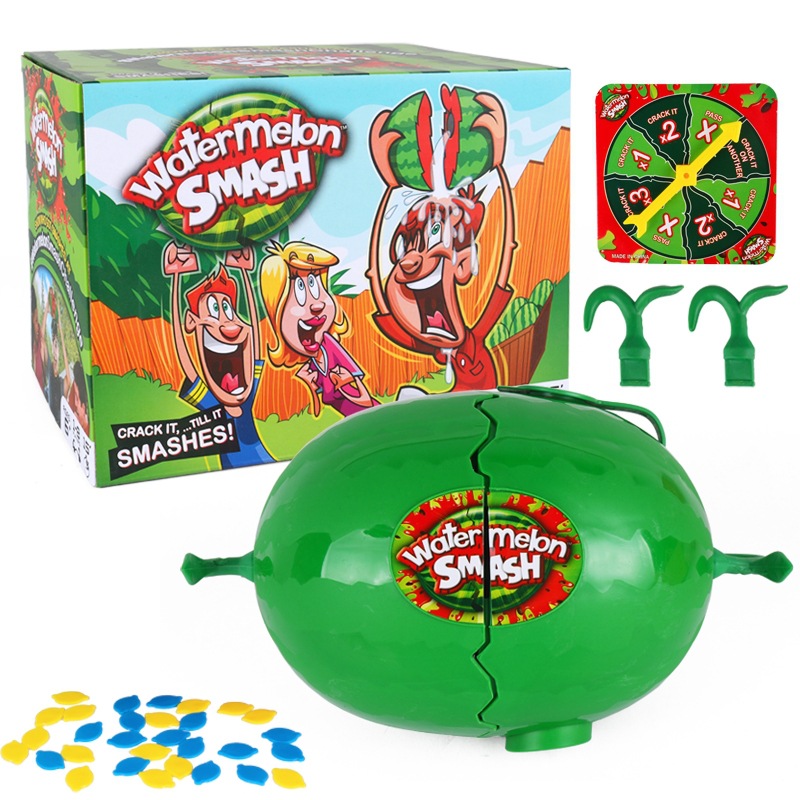 Picture of Cross-border toy trick blasting watermelon water games leisure party parent-child interaction new strange desktop games