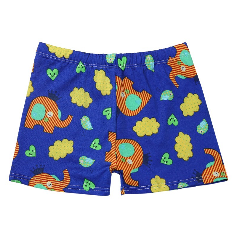 Children's swimming trunks boys Korean cute cartoon printed beach swimming shorts polyester comfortable swimming trunks wholesale