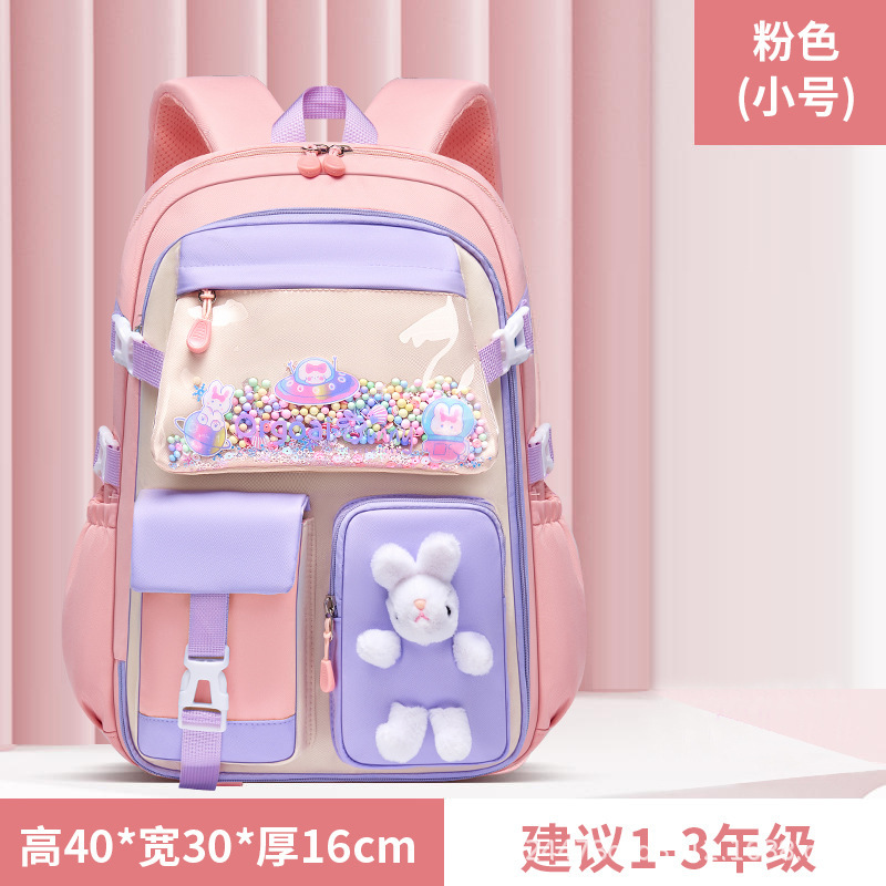 Picture of Schoolbag for Primary School Students Rabbit Refrigerator Opening Ridge Protector Backpack for Reducing the Weight and Waterproof Large Capacity Children's Schoolbag