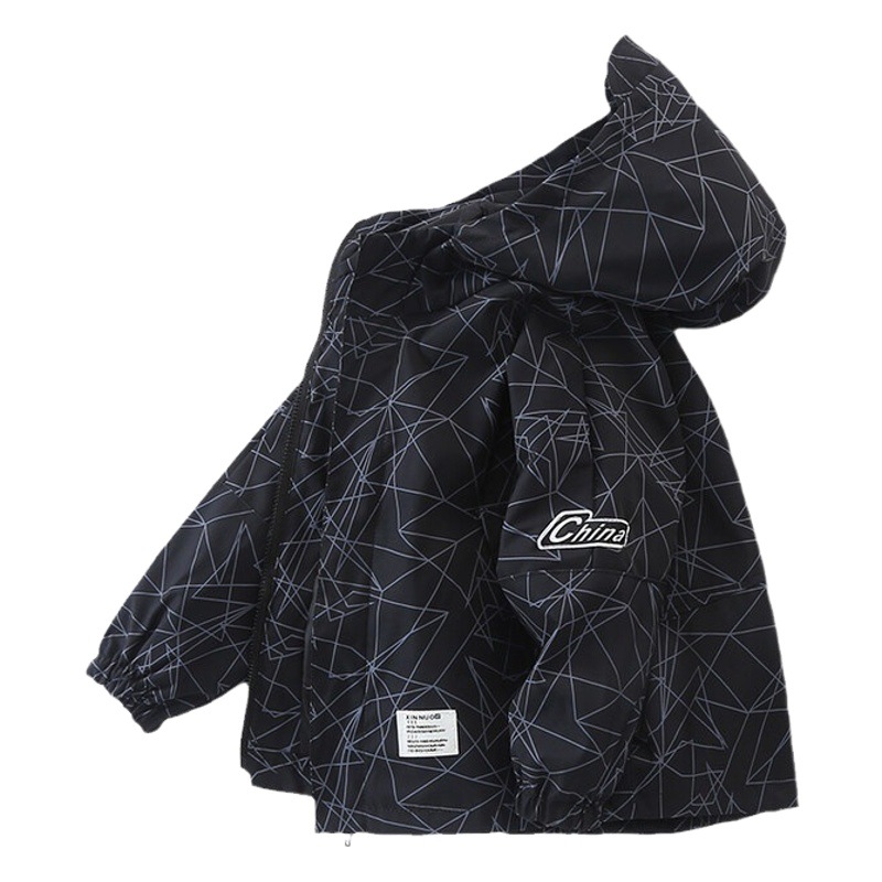 2023 children's clothing Boys' new spring and autumn children's jacket middle and big children's autumn boys' trench coat jacket