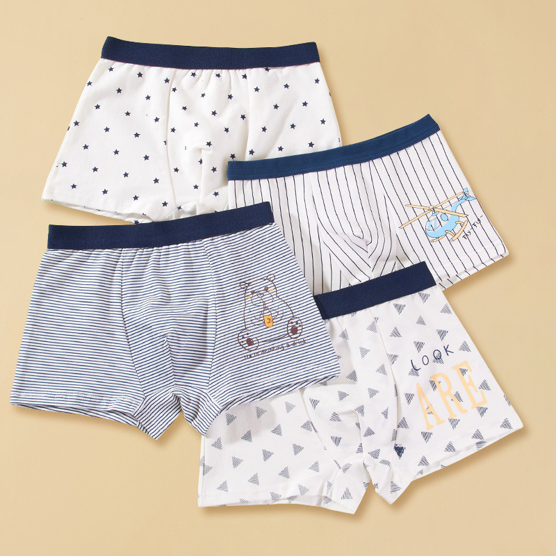 Picture of Children's Underwear Boys' Pure Cotton Boxer Shorts Boys' Baby Children's Underwear Underwear