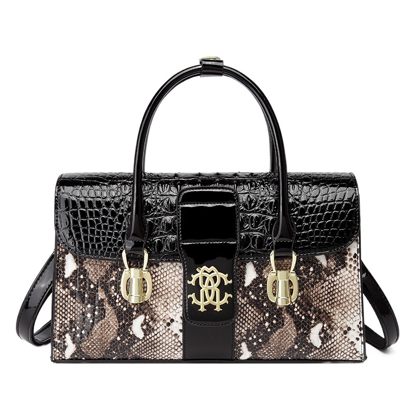 Brand 2025 New Arrival Atmospheric Crocodile Pattern Middle-aged Mother's Bag Fashionable Light Luxury Genuine Leather Women's Bag Crossbody Handbag
